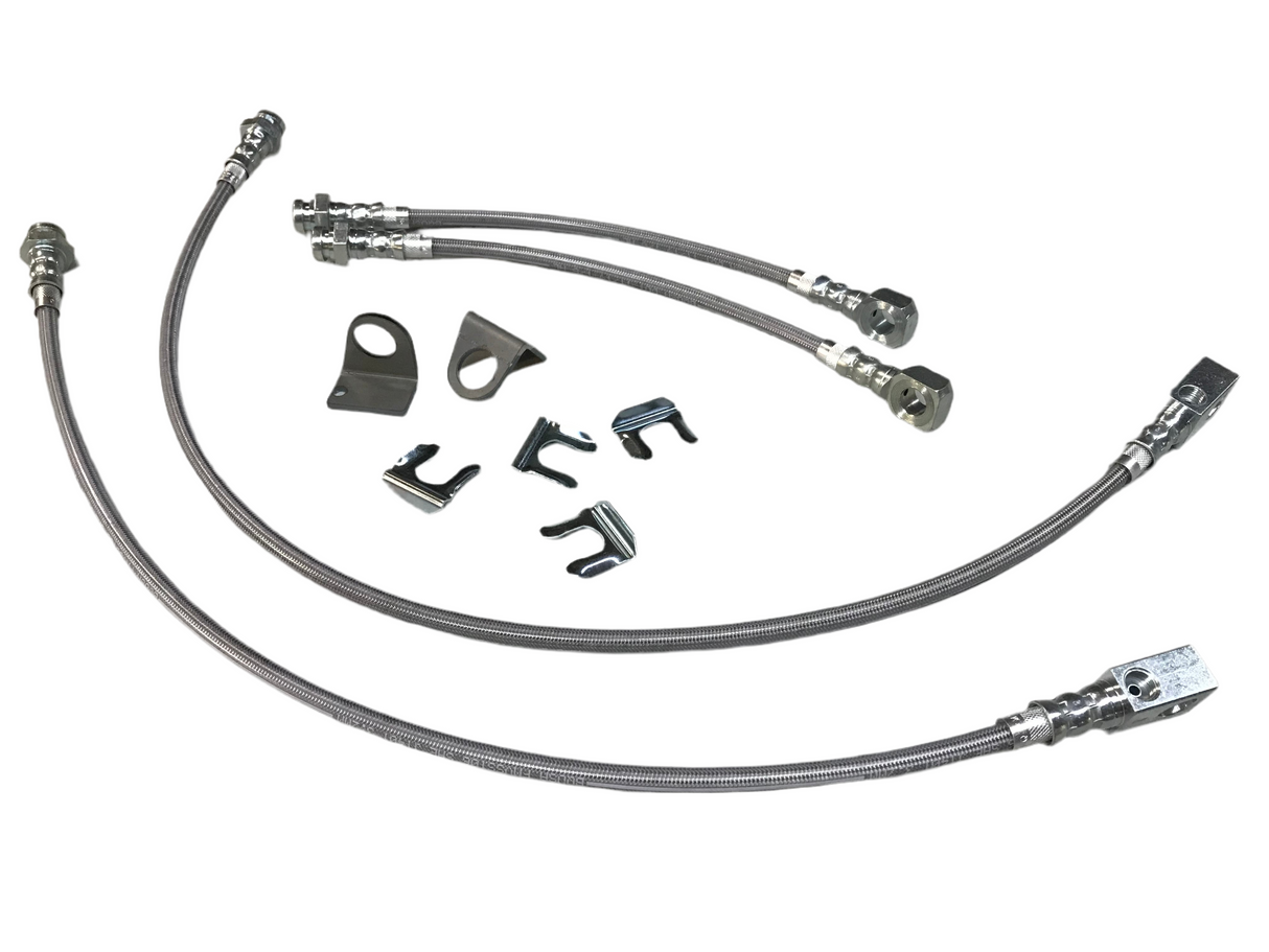 72-93 Dodge Dana 60 Stainless Steel Braided Brake Hoses Far From Stock