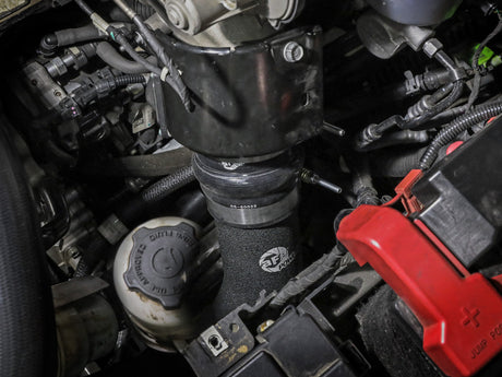 Tuyau de charge à froid en aluminium aFe 19-23 RAM Diesel L6-6.7L BladeRunner 3,5 po - Noir
