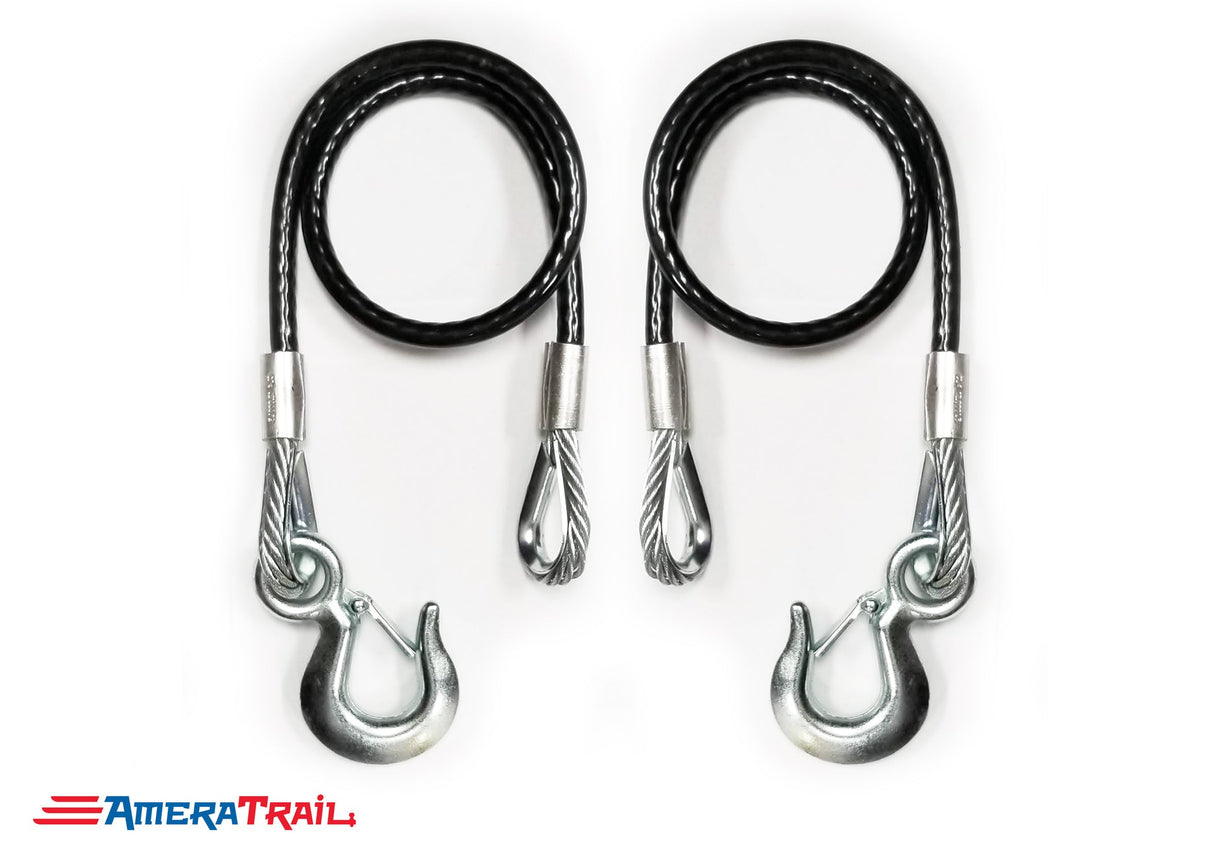 Class 4 Heavy Duty Vinyl Wrapped Cables 36" w/ Large C Hooks