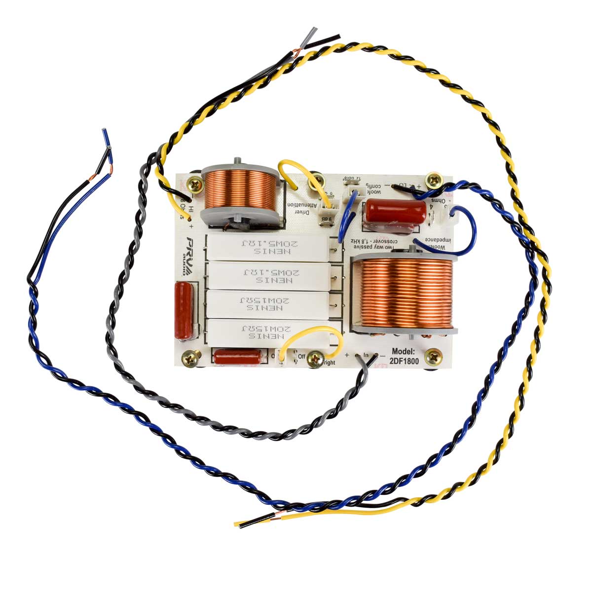 PRV Audio 2DF1800 Two-Way Crossover 650W RMS 1300W Program