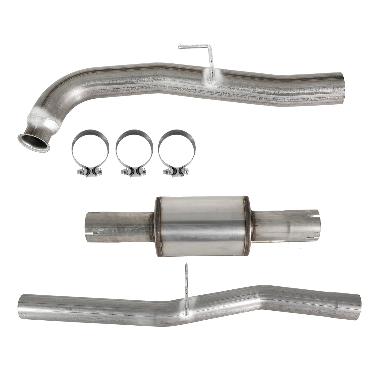 TruckTok 2011-2015 Chevy/GMC Duramax LML 4" DPF & CAT Delete Pipe (with Muffler) TruckTok