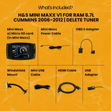 H&S Mini Maxx V1 for Ram 6.7L & 5.9L Cummins 2006-2012 | Delete Tuner thedieseldudes