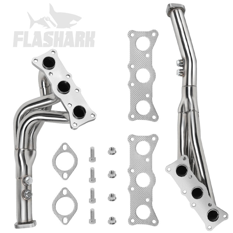 Long Tube Headers for 2006-2013 BMW N52 E90/E91/E92/E93/E82 128i/325i/325xi/328i/328xi/330i/330xi Flashark