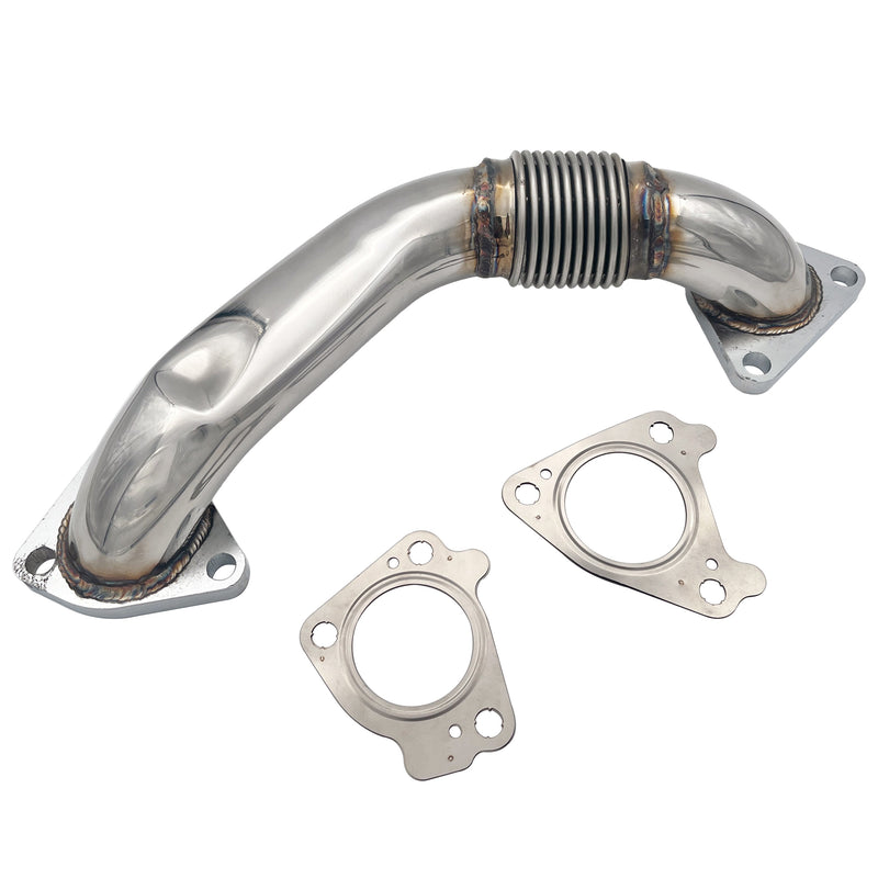 TruckTok 2006-2007.5 6.6L Chevy Duramax Passenger Up-Pipe & EGR Delete Kit w/Intake
