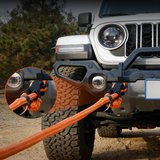 Trucktok 1" x 30ft Kinetic Recovery Rope Soft Shackle Series 35,000 lbs Break Strength TruckTok