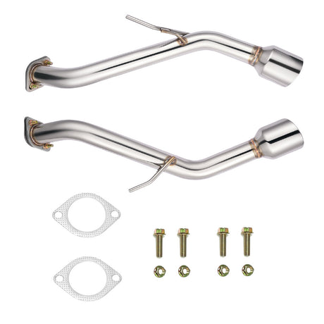 Axle Back Exhaust For 2014-2024 Infiniti Q50 w/ Stainless Steel Tip Flashark