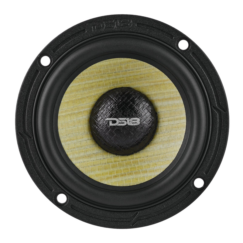 DXQ 3.5” Midrange Speaker with Yellow Straw + Composite Foam Cone | 60W RMS 4-Ohm