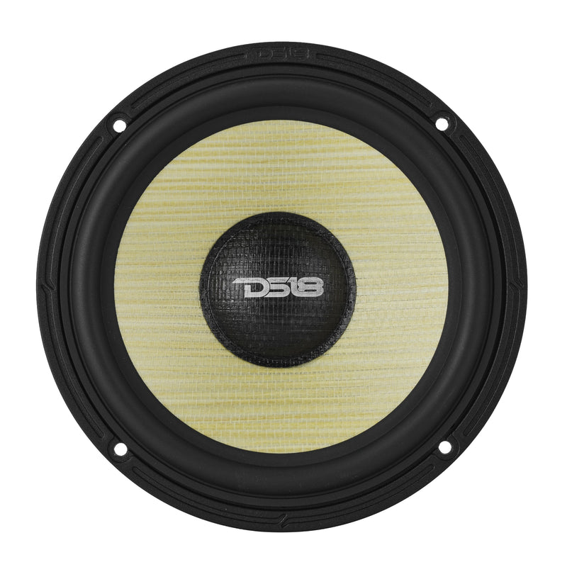 DXQ 6.5" 3-Way Component Speaker Set with Yellow Straw + Composite Foam Cone | 150W RMS 4-Ohm