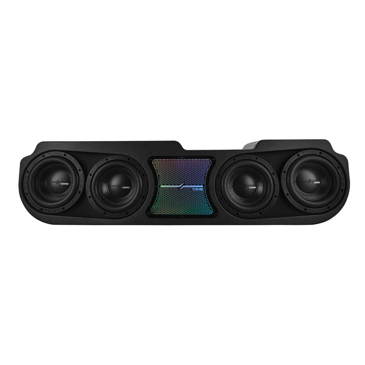Jeep JT Gladiator Loaded Under Rear Seat Subwoofer Enclosure with 4 X 8" ZR8.2D, Leather Wrapped and Digital LED Lights | 1800 Watts RMS @ 1-Ohm