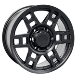 Toyota TRD Style Wheels 17" x 8 Matt Black Rims 1pcs