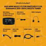 H&S Mini Maxx V1 For GM/Chevy 6.6L Duramax 2011-2014 | Delete Tuner thedieseldudes