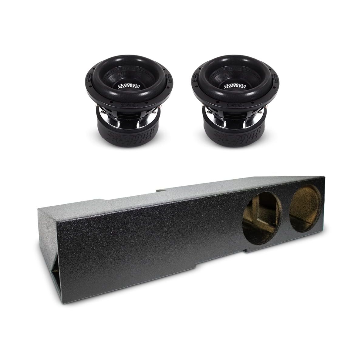 (2) Sundown Audio SA8 v3 & Chevy Crew Cab 19-25 Dual 8" Subwoofer Box Combo Sundown Audio