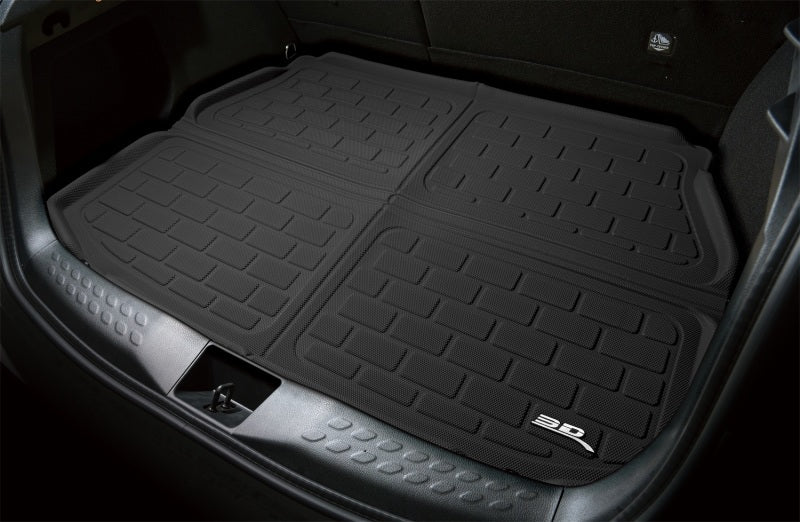 Tapis de coffre arrière inférieur 3D MAXpider 21-23 pour Tesla Model Y (7 places) - Kagu Black