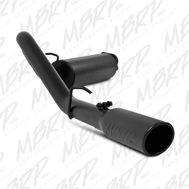 MBRP 2000-2006 Jeep Wrangler (JK) 4 cylindres en ligne 2,5 L 6 cylindres en ligne 4,0 L Cat Back Single Side