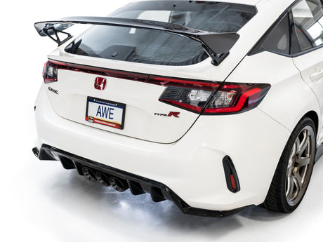 Échappement AWE Tuning 2023 Honda Civic Type R FL5 Touring Edition avec embouts noirs Triple Diamond