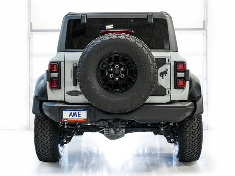 AWE Tuning 22-24 Ford Bronco Raptor 4WD Dual BashGuards Cat-Back SwitchPath Exhaust (sans embouts)