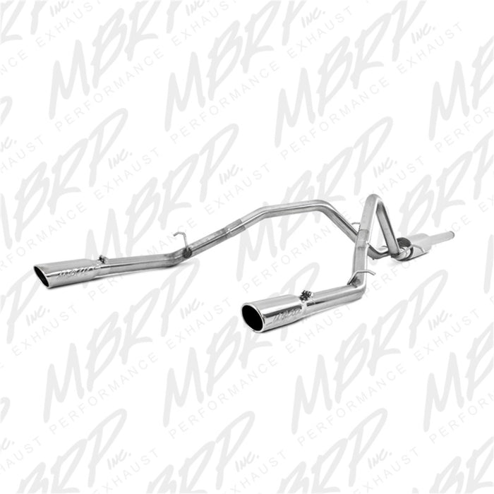 MBRP 14 Chevy/GMC 1500 Silverado/Sierra 4,3 L V6/5,3 L V8 double échappement arrière divisé T409 3 pouces Cat Back