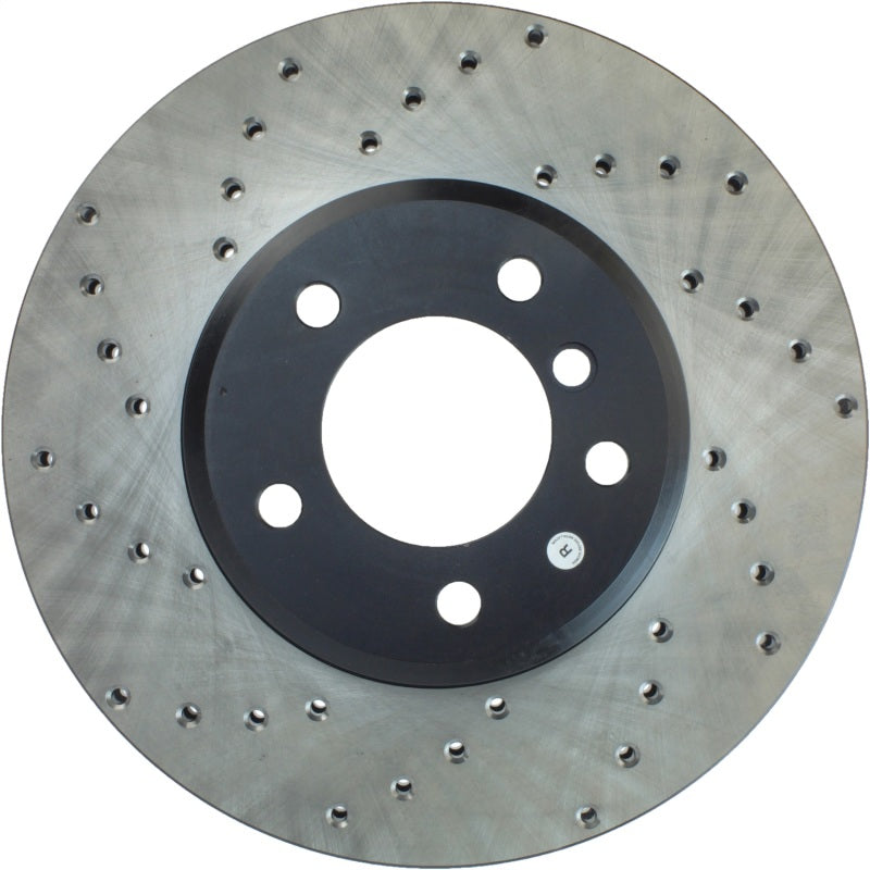 StopTech 09-10 BMW 535i xDrive SportStop Cryo Cross Drilled Front Right Rotor