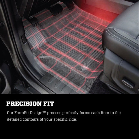 Revêtement de sol noir pour 2e siège Husky Liners 2014 Toyota Tundra Crew Cab / Ext Cab X-Act Contour