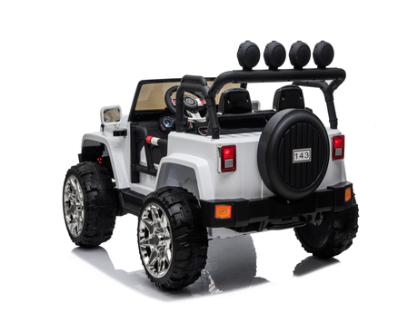24 Volt 2 Seater 4x4 Electric Ride On Jeep Style Rubber Tires Fully Loaded Truck UTV ATV For Kids W/Magic Cars® Wireless Parental Control