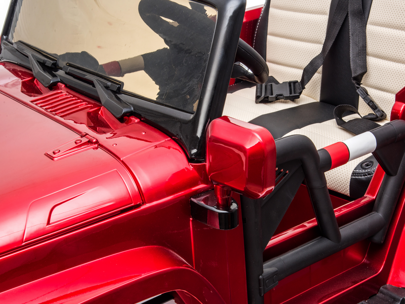 2 Seater 24 Volt 4x4 Electric Ride On Jeep Style Rubber Tires Fully Loaded Truck ATV UTV For Kids W/Magic Cars® Wireless Parental Control