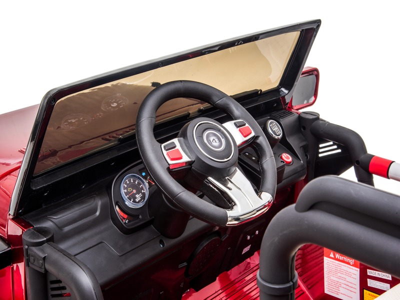 2 Seater 24 Volt 4x4 Electric Ride On Jeep Style Rubber Tires Fully Loaded Truck ATV UTV For Kids W/Magic Cars® Wireless Parental Control