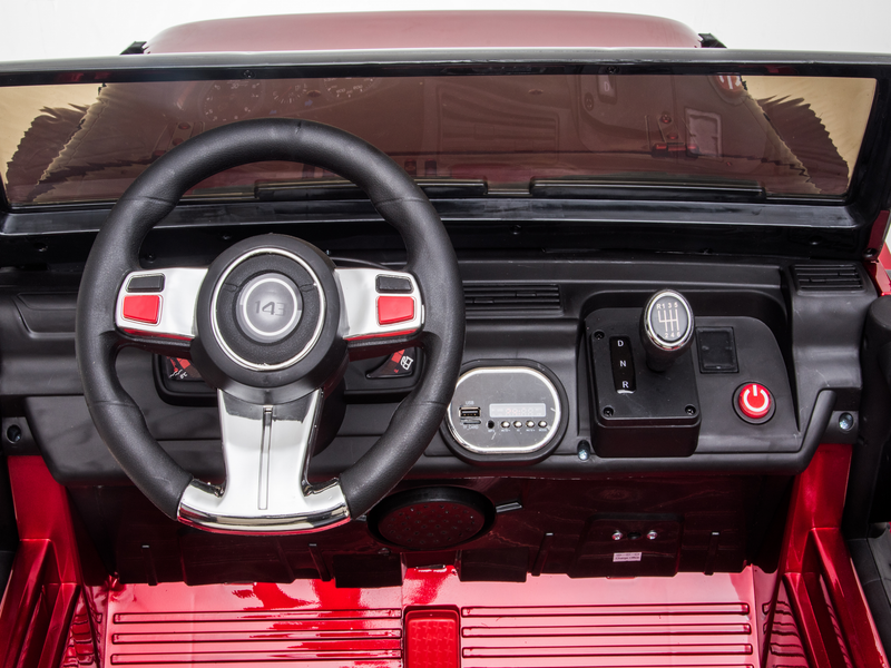 2 Seater 24 Volt 4x4 Electric Ride On Jeep Style Rubber Tires Fully Loaded Truck ATV UTV For Kids W/Magic Cars® Wireless Parental Control