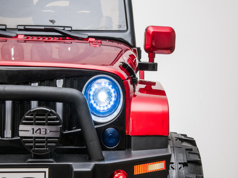 2 Seater 24 Volt 4x4 Electric Ride On Jeep Style Rubber Tires Fully Loaded Truck ATV UTV For Kids W/Magic Cars® Wireless Parental Control