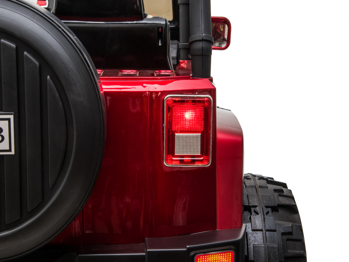 2 Seater 24 Volt 4x4 Electric Ride On Jeep Style Rubber Tires Fully Loaded Truck ATV UTV For Kids W/Magic Cars® Wireless Parental Control MagicCars