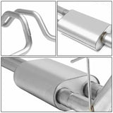 Catback Exhaust System For 2015-2020 Ford F150 2.7L 3.5L 5.0L 3-Inch W/ Black/Polished Muffler Tips