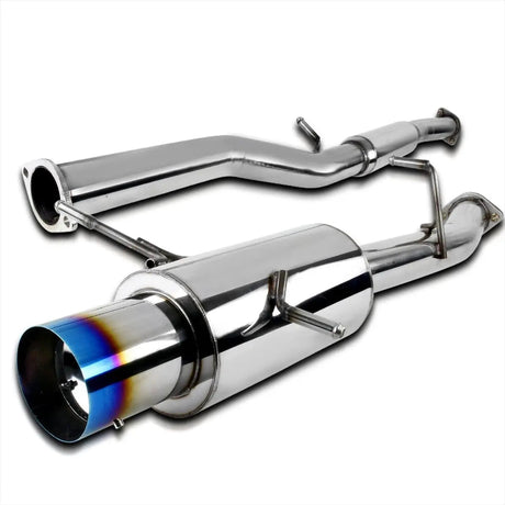 2002-2007 Subaru WRX/STI GD EJ205 Catback Exhaust 3" Pipe 4.5" Muffler Tip + Downpipe Up-pipe Flashark