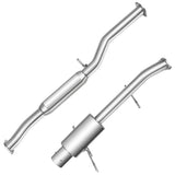 2002-2007 Subaru WRX/STI GD EJ205 Catback Exhaust 3" Pipe 4.5" Muffler Tip + Downpipe Up-pipe Flashark
