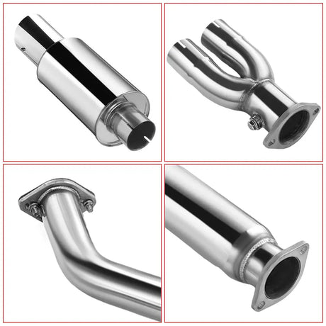 3 Inches Single Tip Cat-Back Exhaust for 2009-2020 Nissan 370Z Flashark