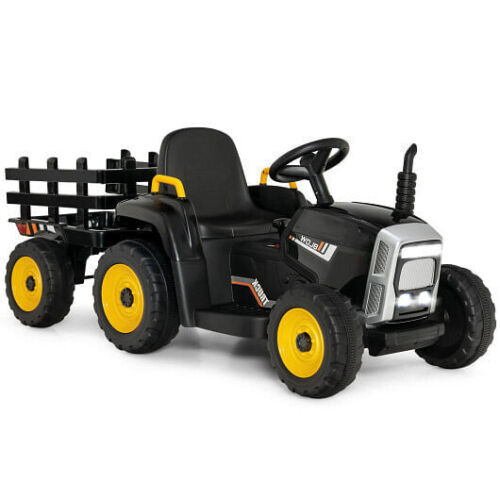 3-Gear-Shift Ride-On Tractor for Kids 3+ Years Old - Black