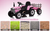 3-Speed Electric 12V Tractor Ride-On Car for Kids with Remote Control