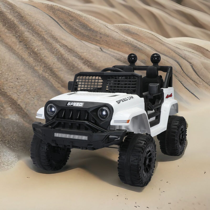 3-Speed Electric Car for Kids with Power Display, USB, MP3, and Bluetooth Connectivity