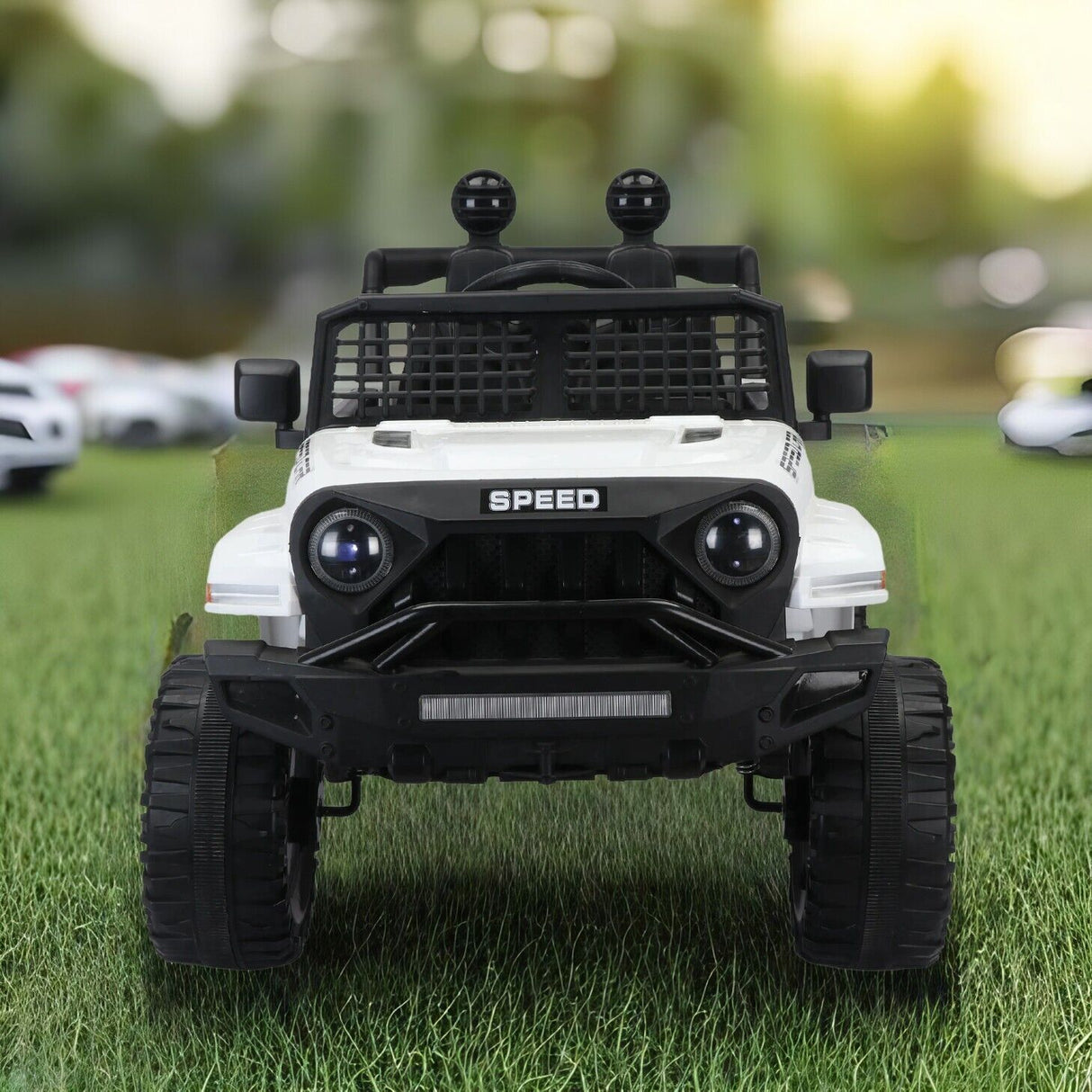 3-Speed Electric Car for Kids with Power Display, USB, MP3, and Bluetooth Connectivity