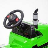 3-Speed Electric Ride On Tractor Car Toy with Trailer for Kids - Remote Controlled