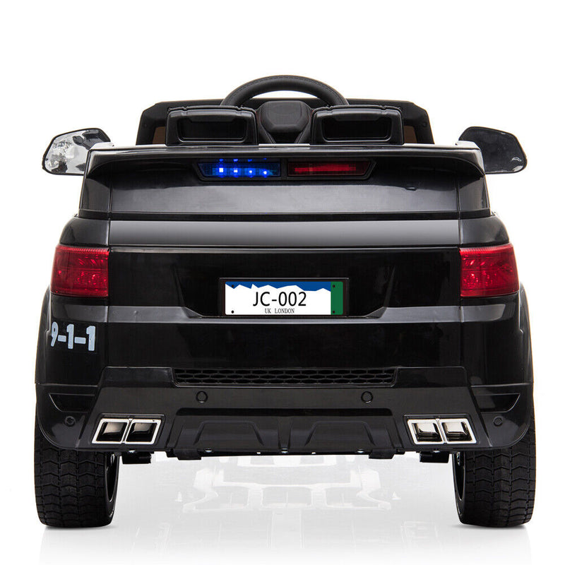 3-Speed Kids Police SUV Ride-On Car with Lights, Music, and Remote Control - Perfect Xmas Gift!