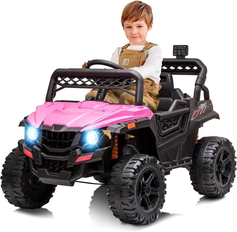 12V Kids Ride On Car Truck with Remote Control and LED Lights - Perfect Xmas Gift for Children