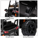 3-Speed Kids Ride On Car Truck with Remote Control and Music Player