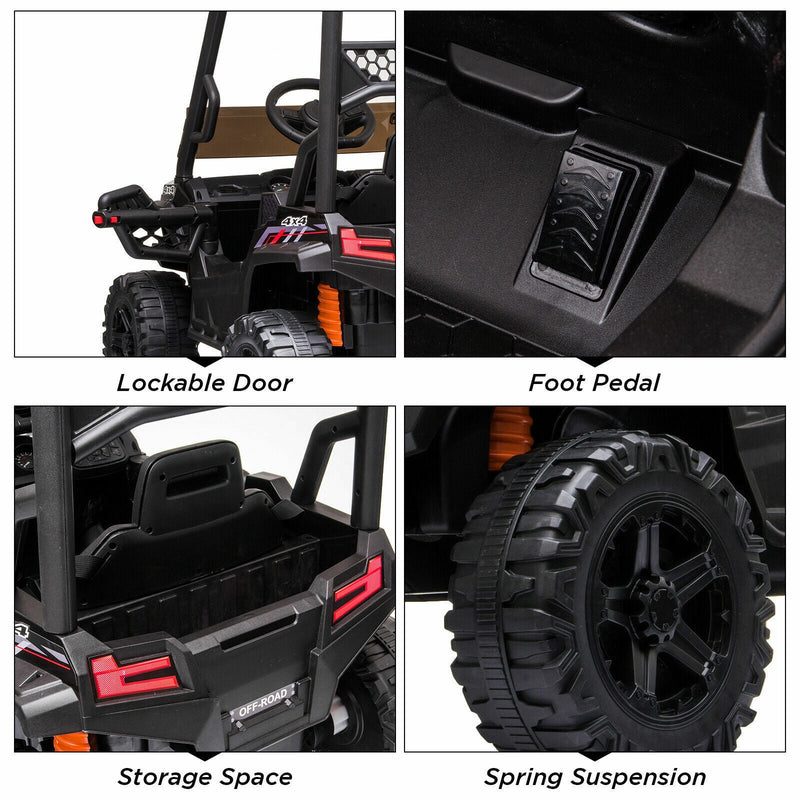 3-Speed Kids Ride On Car Truck with Remote Control and Music Player