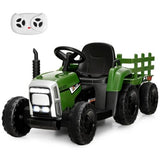 3-Speed Kids Ride-On Tractor with Ground Loader Attachment