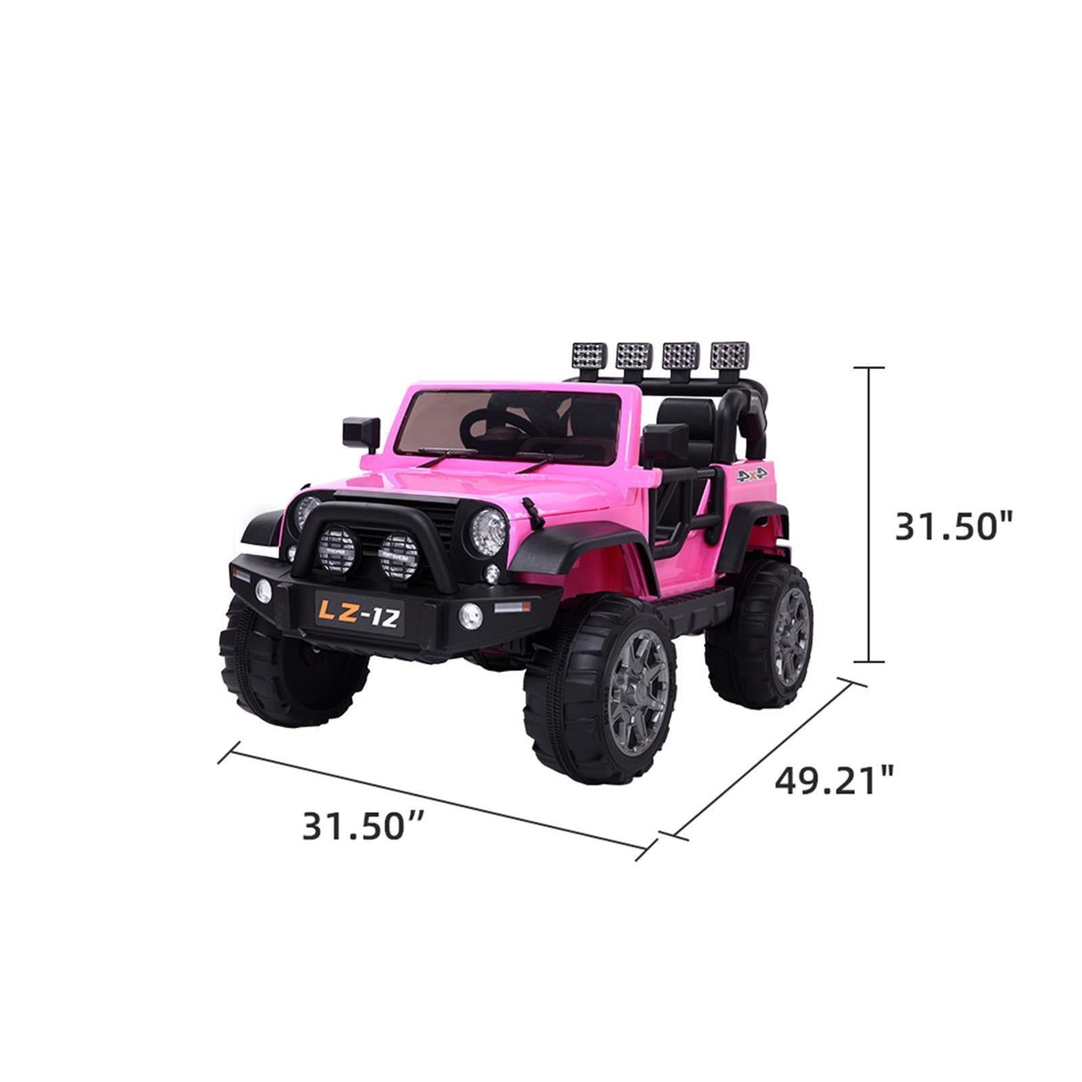 3-Speed Pink Electric Ride-On Car for Kids with Remote Control - Safe and Fun!
