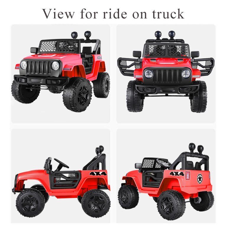 Premium 12V Ride-On Truck for Kids with Parental Remote Control and 3 Speed Options