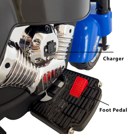 3-Wheel Chopper Motorbike Toy for Kids with LED Lights