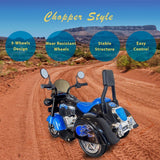 3-Wheel Chopper Motorbike Toy for Kids with LED Lights