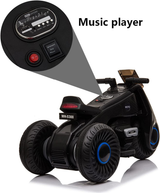 3-Wheel Double Drive Electric Bike for Kids - 6V Ride-On Motorcycle