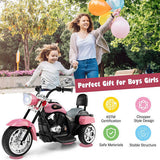 3-Wheel Kids Motorcycle in Pink for Adventurous Playtime