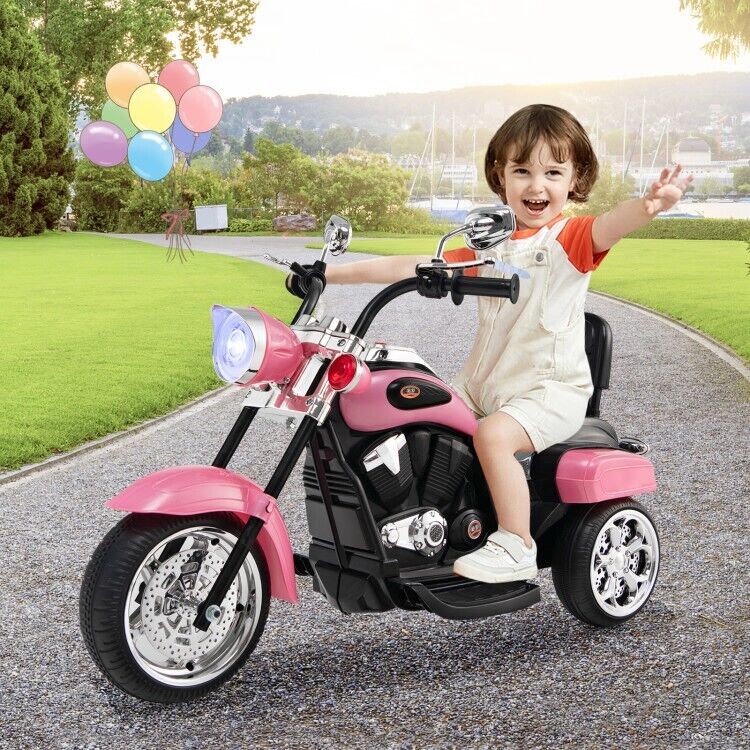 3-Wheel Kids Motorcycle Toy with Lights and Music - Perfect for Training Toddlers